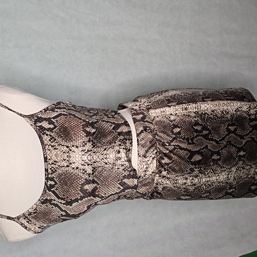 snake print Skirt Set
